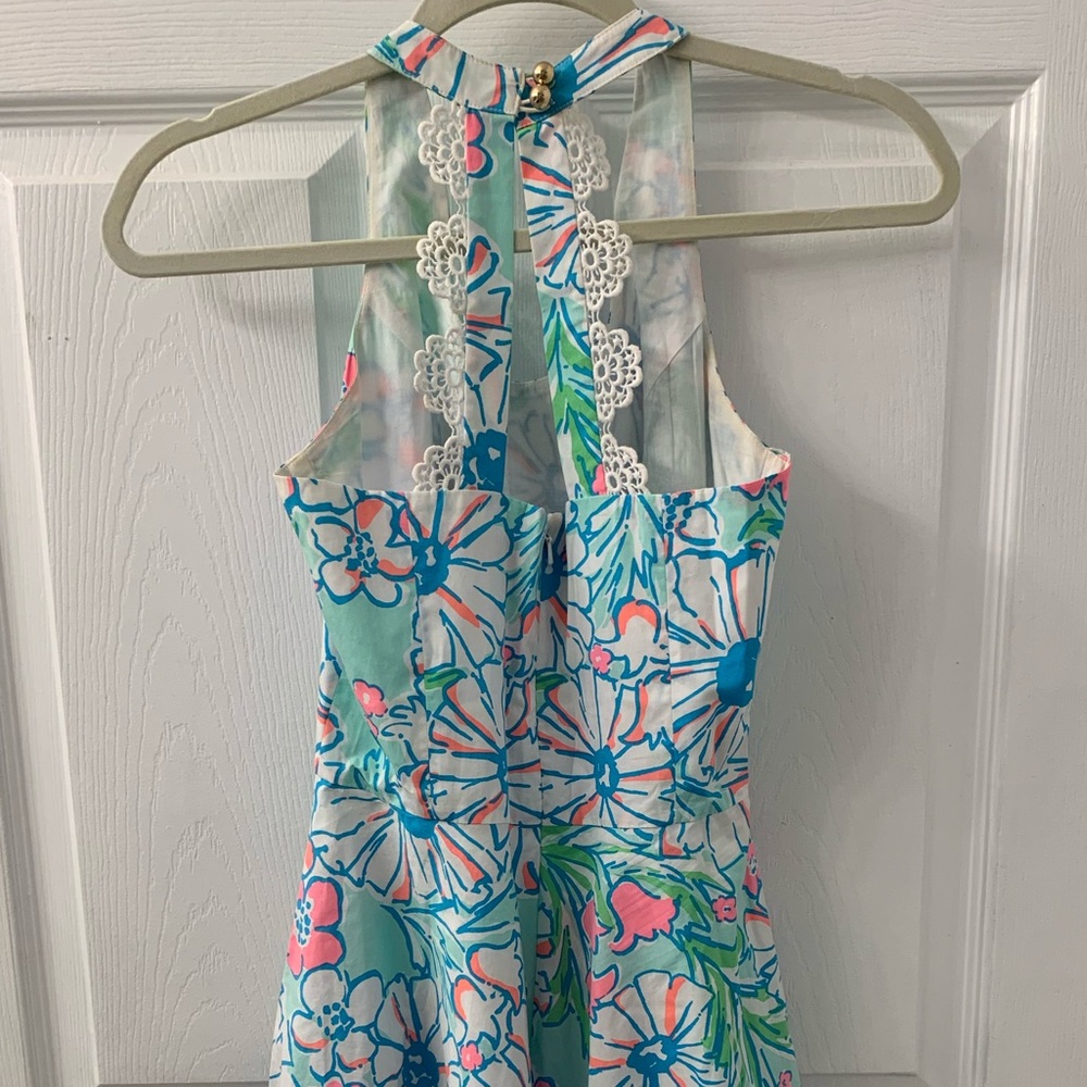 Lilly Pulitzer Zo Sandbar Blue Splish Splash dress - Picture 5 of 8